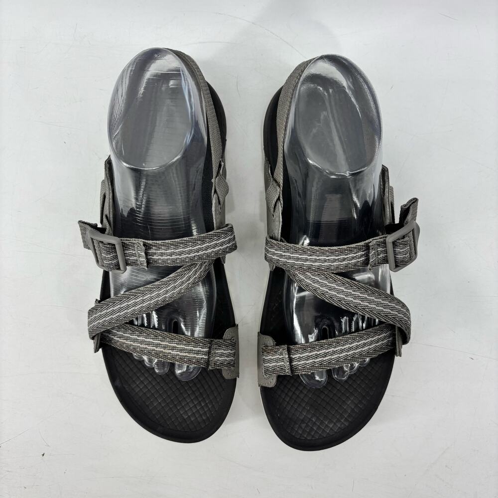 Chaco Womens Size 9 Lowdown Pully Gray Strappy Sandals Comfort - Picture 4 of 12